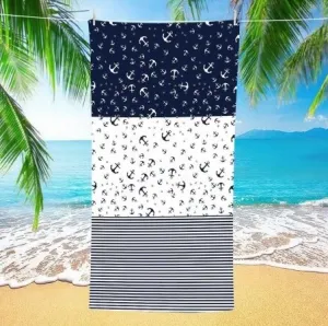 kotwice ręcznik plażowy z mikrofibry 70x140