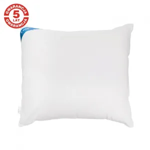 trzykomorowa poduszka puchowa 70x80 luna w naturalnym poszyciu bawełnianym