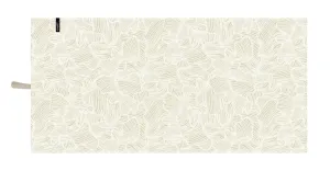 beżowy bambusowo lniany ręcznik DRAWING smart 75x150 TEXPOL