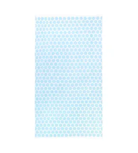 niebieski ręcznik plażowy SPA w koła 100x180 100% bawełny 