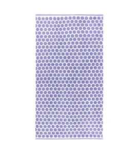 fioletowy ręcznik plażowy w koła 100x180