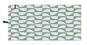 GEOMETRIC BEACH BŁĘKIT ON bambusowy ręcznik smart towel 75x150 TEXPOL