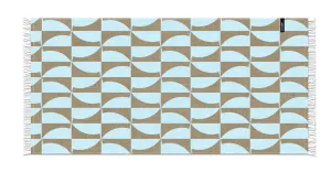 GEOMETRIC BEACH BŁĘKIT ONA bambusowy ręcznik smart towel 75x150 TEXPOL