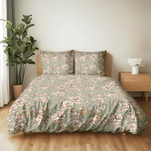 ogród magnolii pościel bawełniana 220x200 PREMIUM POLSKA