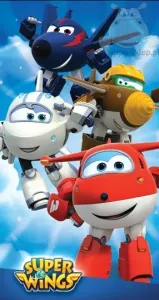 ręcznik bawełniany dla dzieci 70x140 SUPER WINGS