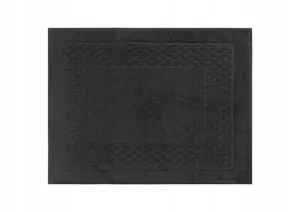 ciemno szara mata łazienkowa stopki 50x70 PLASTER MIODU 750 g/m2 