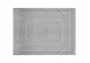 srebrna mata łazienkowa stopki 50x70 PLASTER MIODU 750 g/m2 