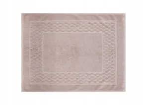 beżowa mata łazienkowa stopki 50x70 PLASTER MIODU 750 g/m2 