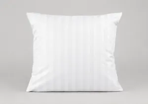 poszewka hotelowa 50x60 adamaszek w szerokie pasy 2CM  BAWEŁNA 100% na zakładkę 