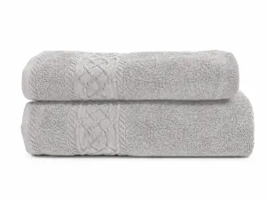 jasno szary ręcznik kąpielowy SYDNEY 500 G/M2 LEGS