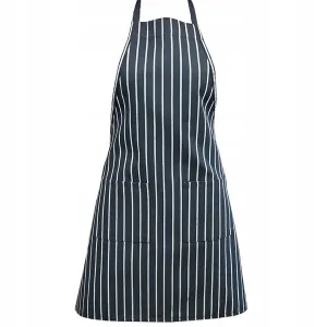 czarny w paski fartuch kuchenny 34x30 grillowy 1756 JEDEKA
