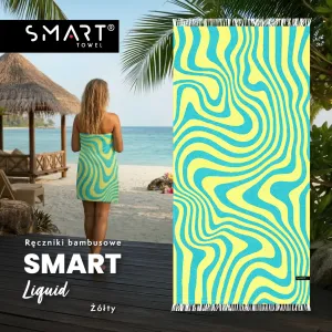 LIQUID ŻÓŁTY bambusowy ręcznik smart towel 75x150 TEXPOL