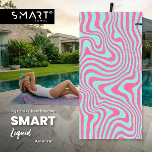 LIQUID AMARANT bambusowy ręcznik smart towel 75x150 TEXPOL