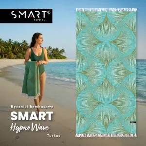HYPNO WAVE TURKUS bambusowy ręcznik smart towel 75x150 TEXPOL