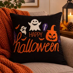 happy halloween poszewka 40x40 welur