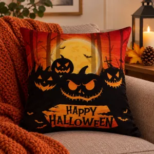 happy halloween poszewka 40x40 welur