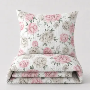 różowe peonie pościel kora bawełniana lux PREMIUM POLSKA w kwiaty