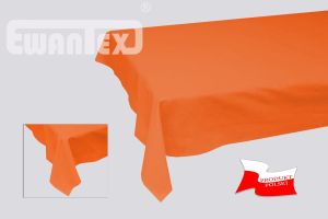 PRZEŚCIERADŁO BAWEŁNIANE BEZ GUMKI 160x200 POMARAŃCZ