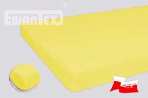 PRZEŚCIERADŁO FROTTE Z GUMKĄ 120x200 CYTRYNA
